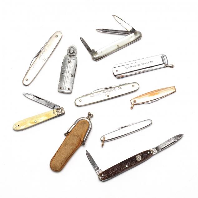 nine-vintage-diminutive-pocket-knives