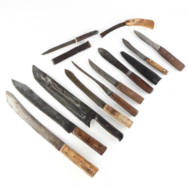 eleven-antique-cutlery-knives