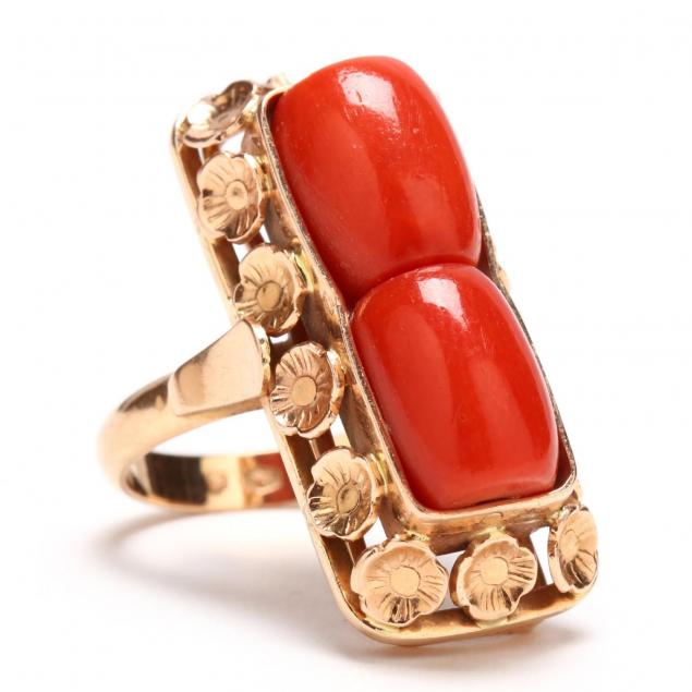vintage-rose-gold-and-coral-ring-poland