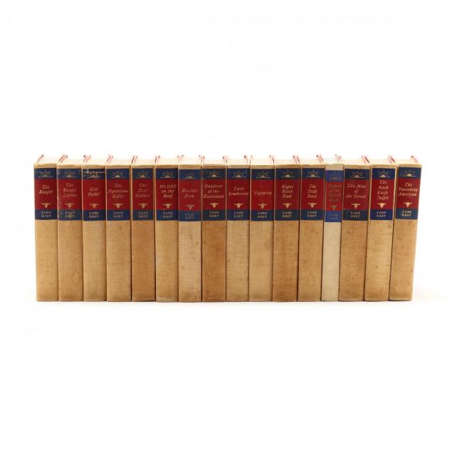 vintage-matched-hardbound-set-of-sixteen-zane-grey-novels