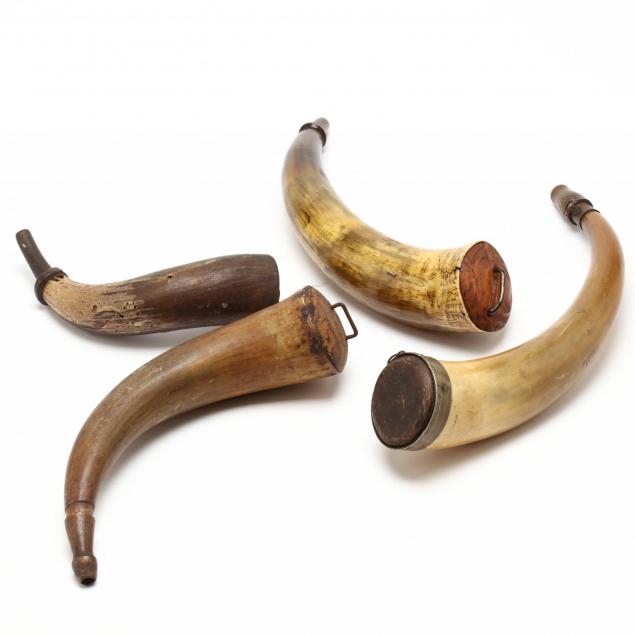 four-american-powder-horns