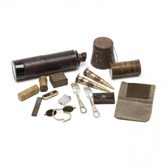 small-group-of-military-goods-and-assorted-personal-items