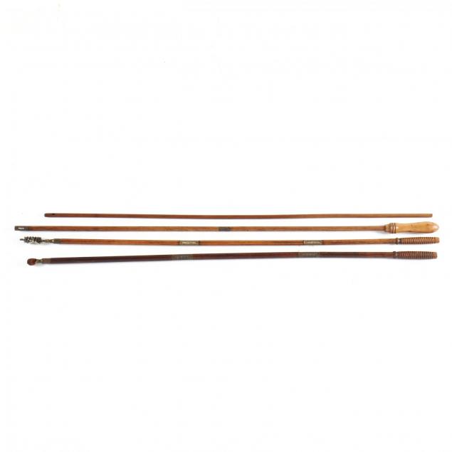 four-vintage-wooden-gun-cleaning-rods