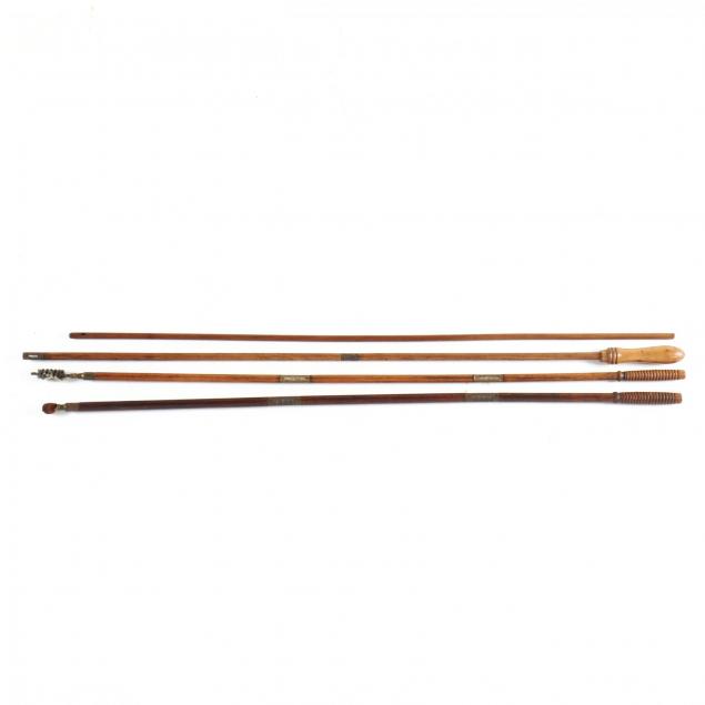 four-vintage-wooden-gun-cleaning-rods