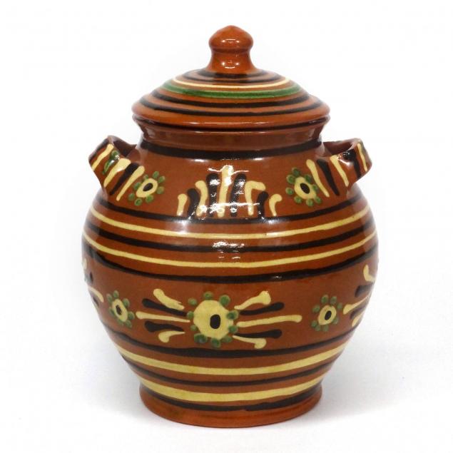 westmoore-pottery-slip-trailed-sugar-jar