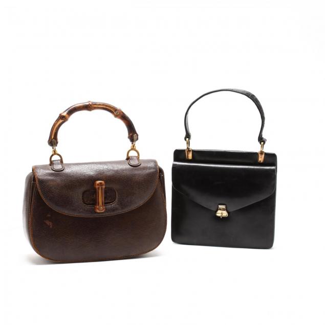 two-vintage-top-handle-bags-antinori-and-gucci