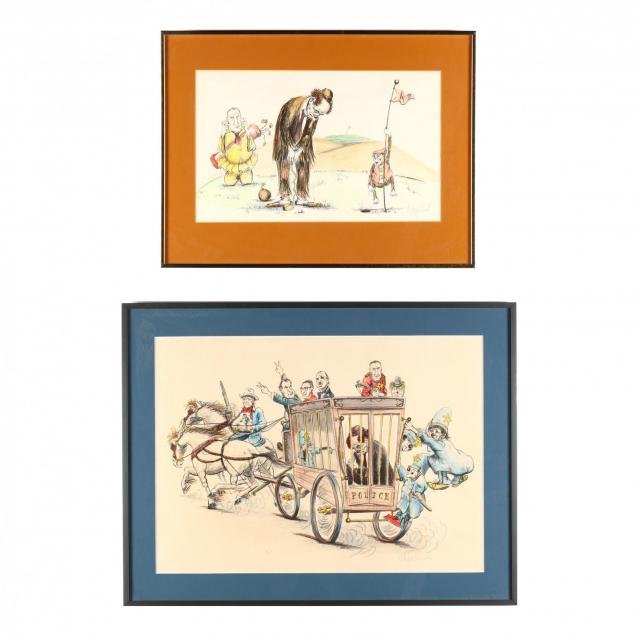 wayne-howell-american-20th-c-two-color-lithographs