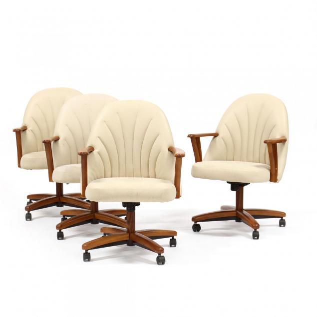 chromecraft-set-of-four-arm-chairs