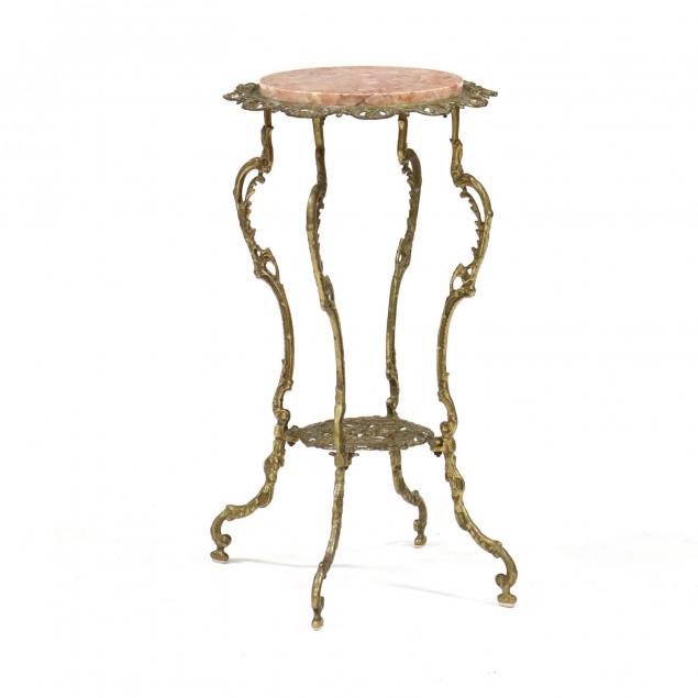 edwardian-brass-and-marble-stand