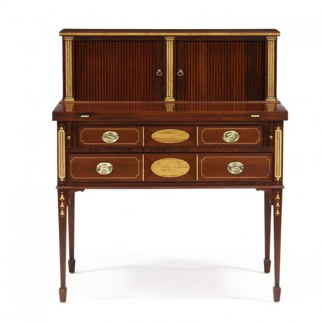 federal-style-inlaid-tambour-writing-desk