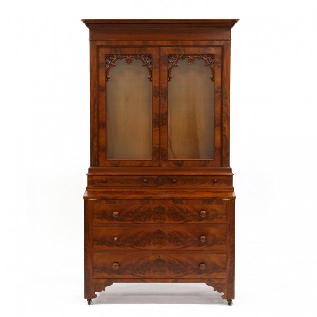 american-classical-secretary-bookcase