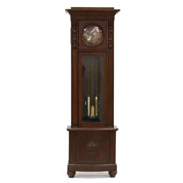 german-carved-oak-tall-case-clock