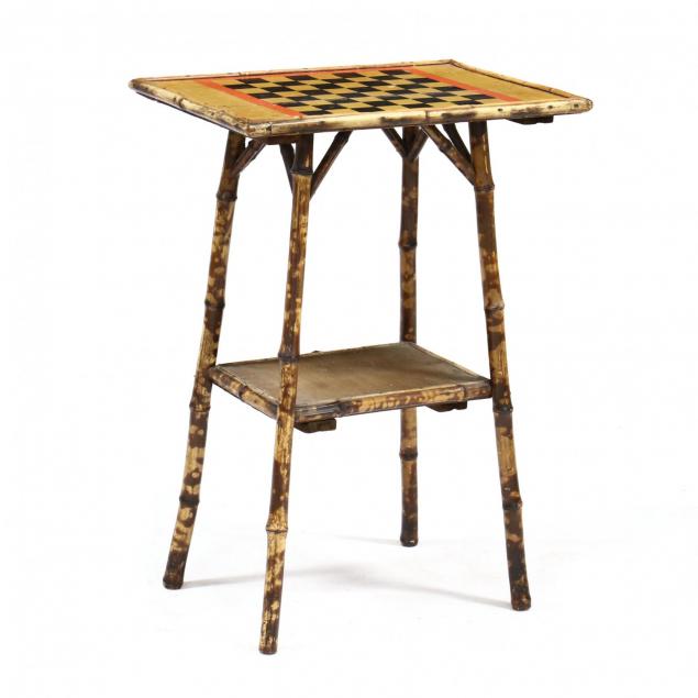 antique-burnt-bamboo-checkerboard-table