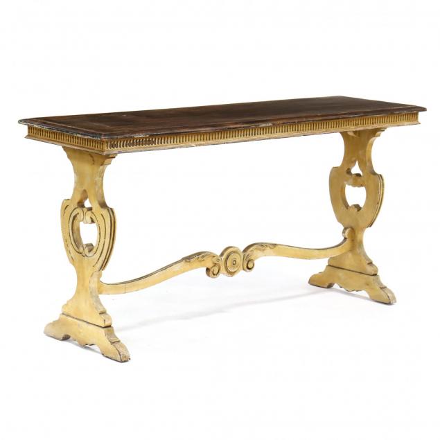 renaissance-style-paint-decorated-console-table
