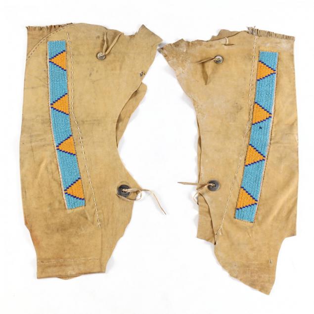 Pair of Native American Beaded Hyde Chaps (Lot 1511 - The November ...