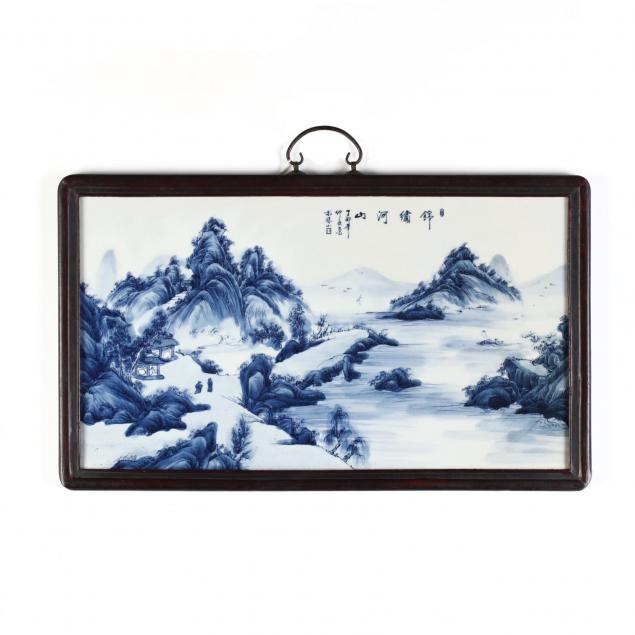 a-chinese-blue-and-white-porcelain-landscape-plaque
