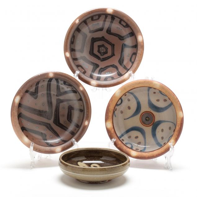 nc-pottery-four-bowls-mark-hewitt-pottery