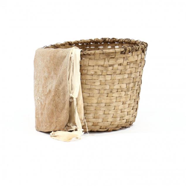 antique-cotton-picker-s-basket-and-bag