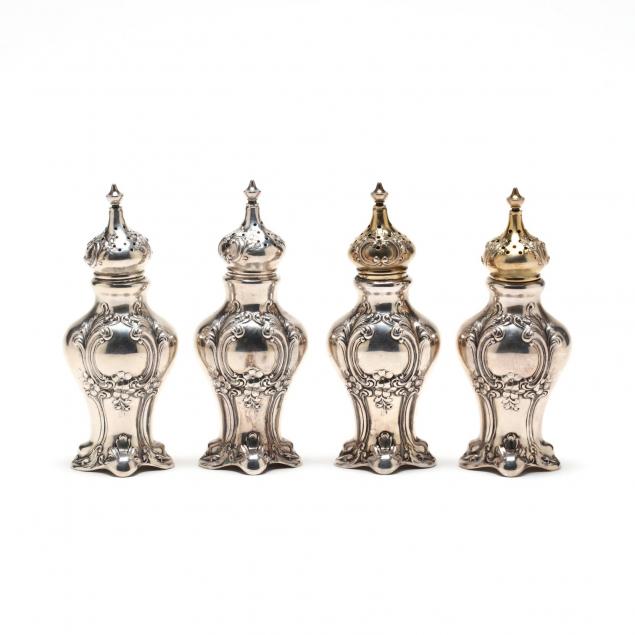 a-set-of-four-gorham-chantilly-sterling-silver-salt-pepper-shakers