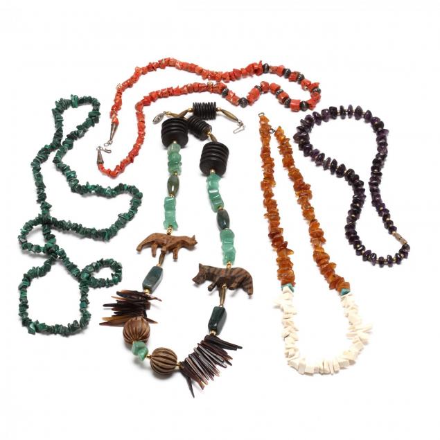 five-natural-bead-necklaces