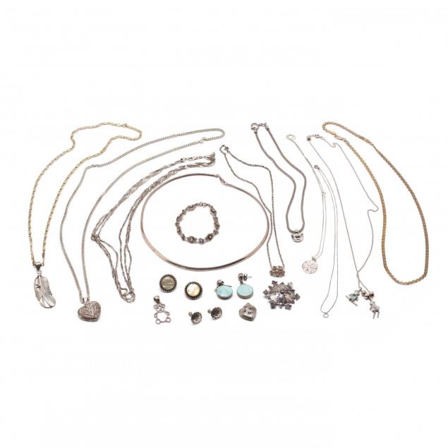 group-of-sterling-silver-jewelry