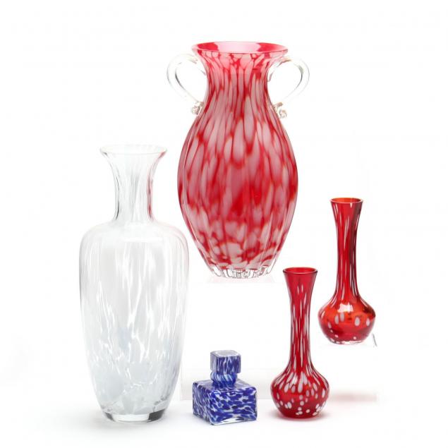 group-of-mottled-art-glass