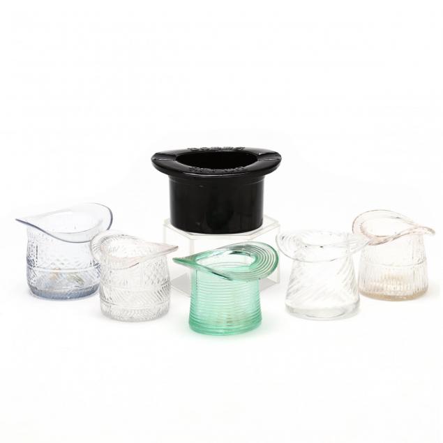 antique-glass-hat-grouping