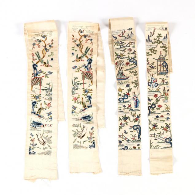 two-pairs-of-chinese-silk-embroidered-panels