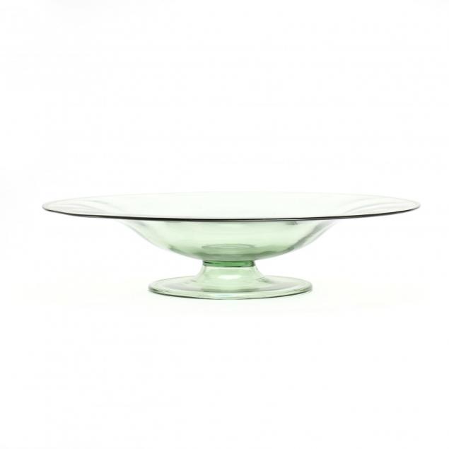 steuben-large-green-glass-centerpiece