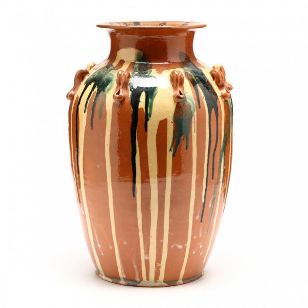 nc-pottery-billy-ray-hussey-floor-vase
