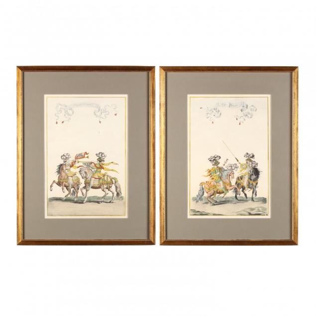 two-decorative-prints-after-engravings-from-i-courses-de-testes-et-de-bague-1662-i