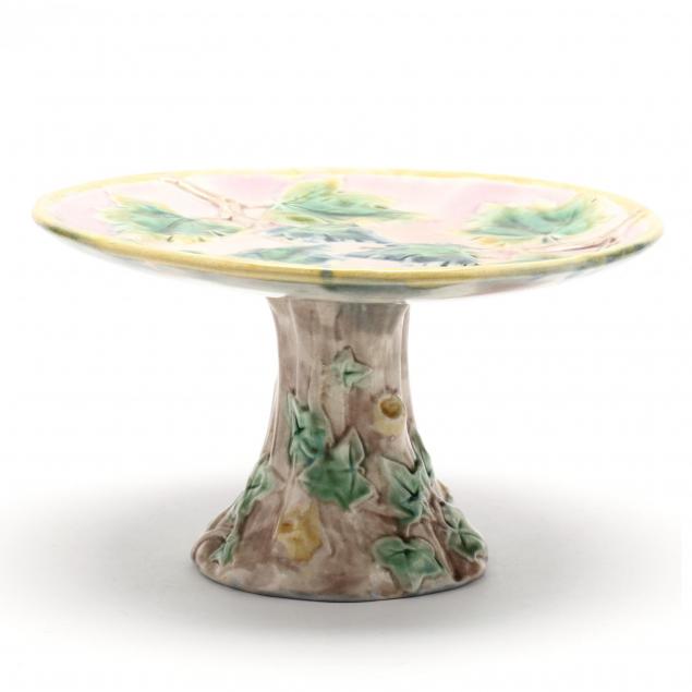 majolica-etruscan-cake-stand