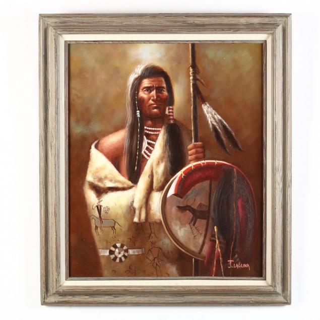 framed-portrait-of-a-plains-indian