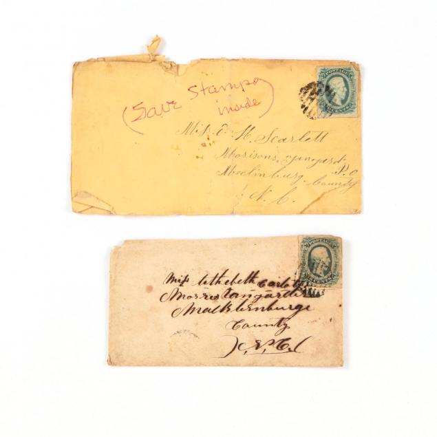 two-confederate-postal-covers-to-a-north-carolina-lady