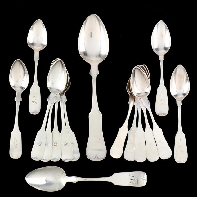sixteen-ky-tn-related-coin-silver-teaspoons