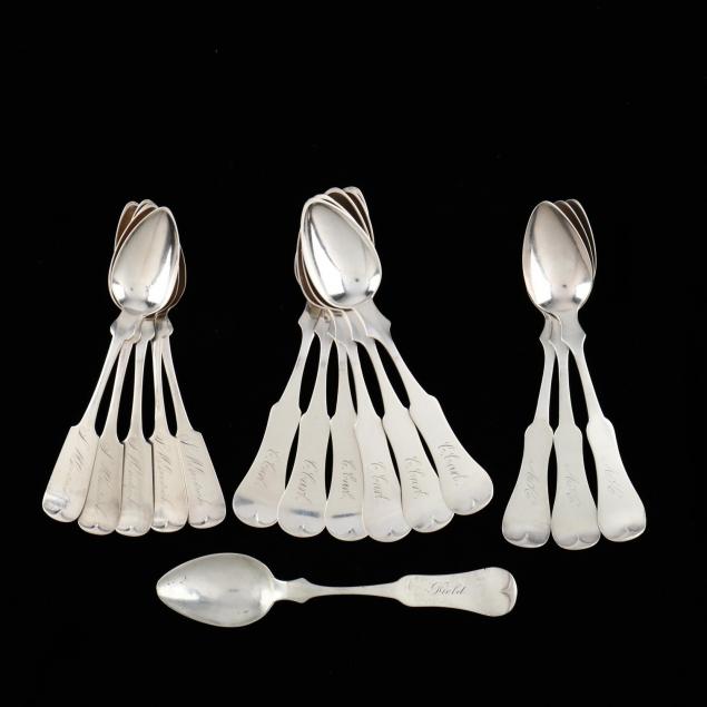 fifteen-american-coin-silver-teaspoons