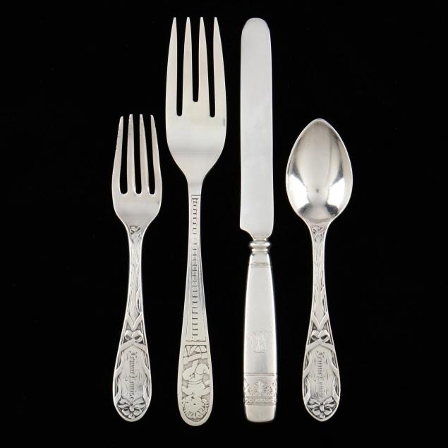 four-pieces-of-sterling-silver-child-s-flatware