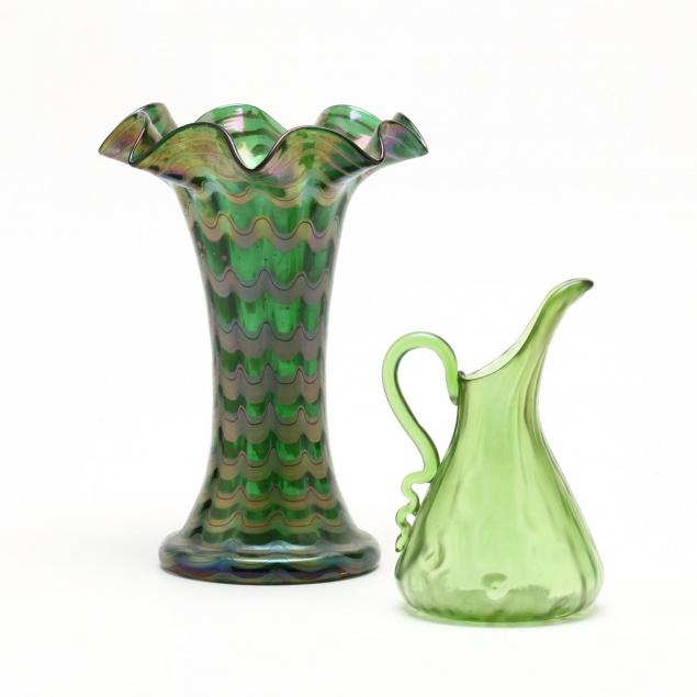 two-vintage-pieces-of-bohemian-art-glass