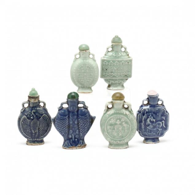 a-group-of-six-chinese-snuff-bottles