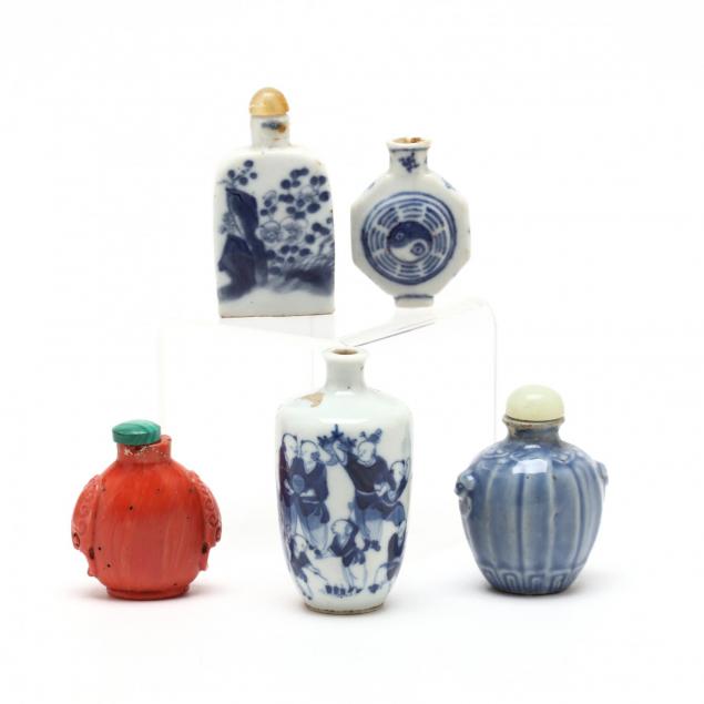 a-group-of-five-chinese-snuff-bottles