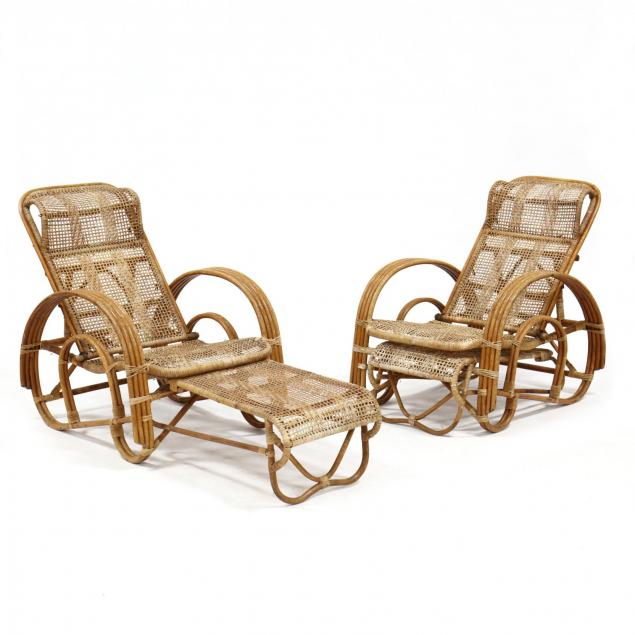 pair-of-vintage-rattan-lounge-chairs