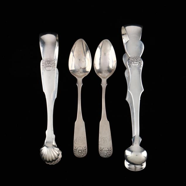 four-basket-of-flowers-coin-silver-flatware-items
