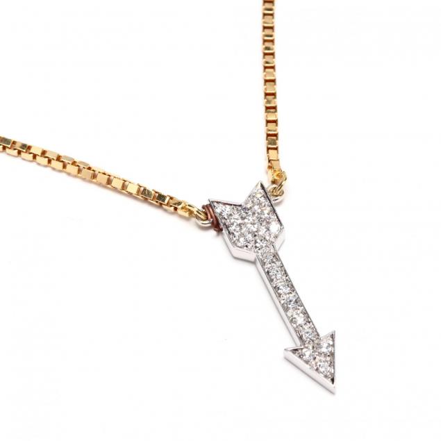 18kt-gold-and-diamond-arrow-necklace