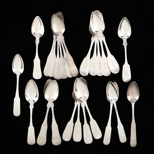 an-assembled-collection-of-american-coin-silver-teaspoons