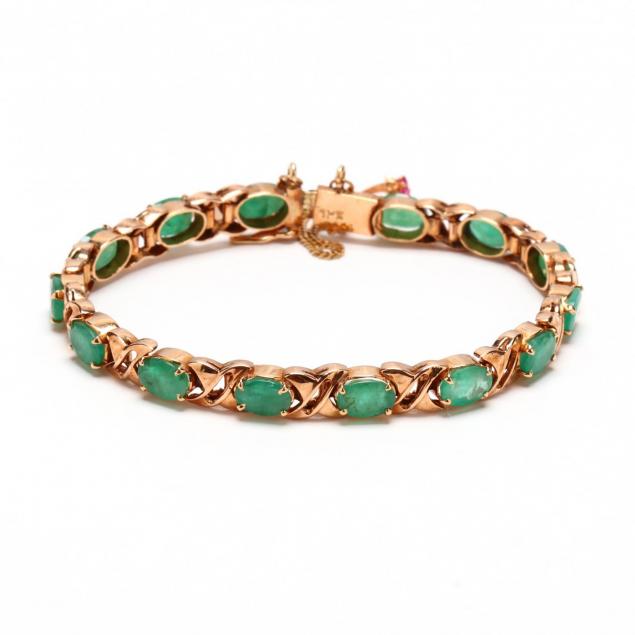 14kt-rose-gold-and-emerald-bracelet