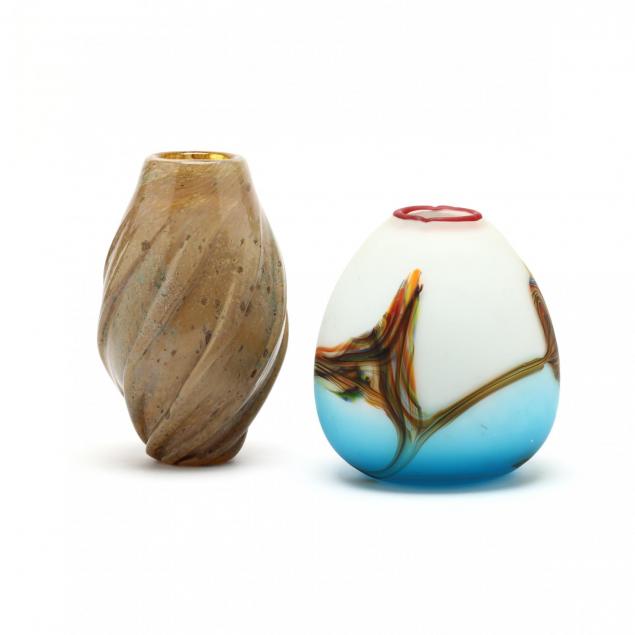 two-studio-art-glass-vases