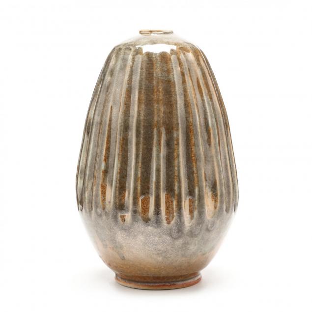 nc-pottery-ben-owen-iii-fluted-vase