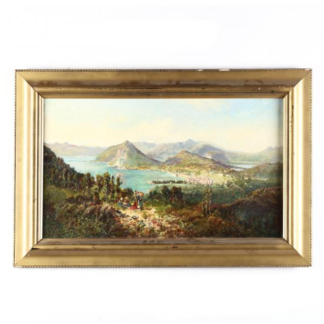 italian-school-painting-of-lake-lugano-switzerland