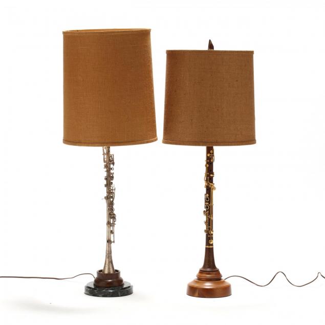 two-vintage-clarinet-table-lamps