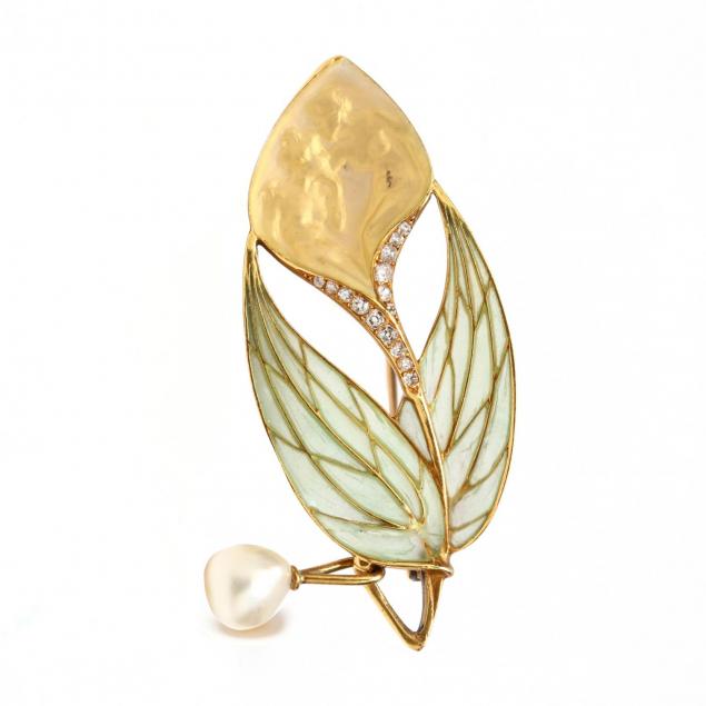 art-nouveau-plique-a-jour-bloomed-gold-and-pearl-brooch